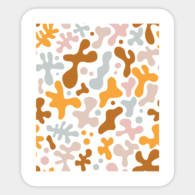 Abstract Shapes Sticker by KathrinLegg